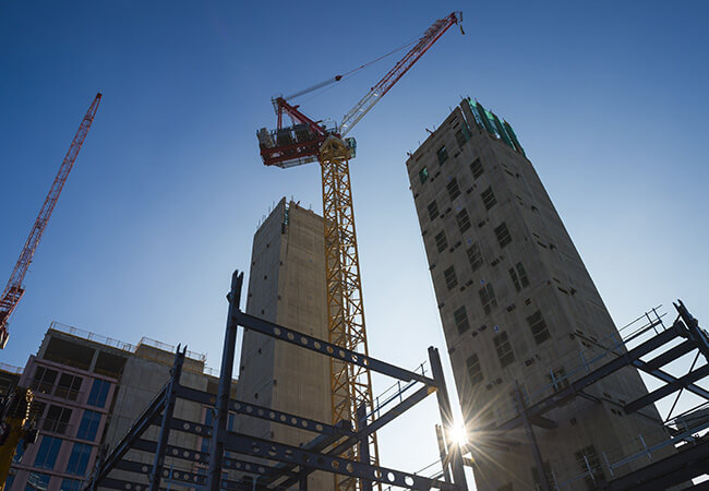 New Building Construction Crane